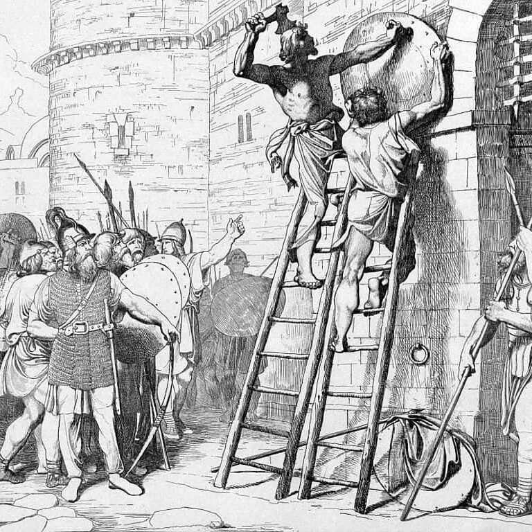 Олег прибивает щит к вратам Царьграда